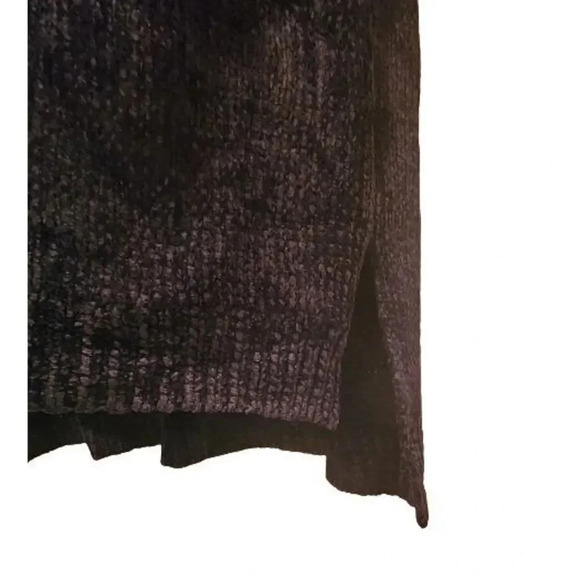 NWT 525 America Pullover Sweater Black & Brown Soft Velvet Feel Oversized XS - Picture 5 of 8